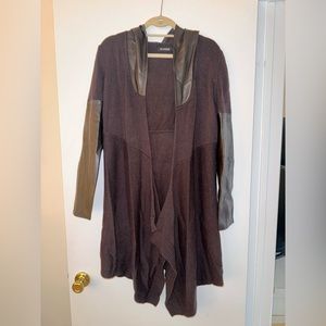 BLANKNYC Leather Sweater